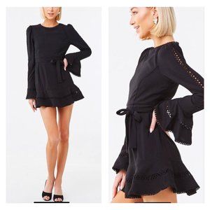 Black Bell Sleeve Dress Size Small